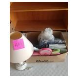 Lamp and box lot