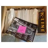 K-line catalogue books. 1 crates