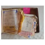 Box of receipts