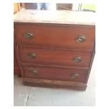 Marble top 3 drawer dresser