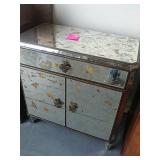 Snoked glass cabinet