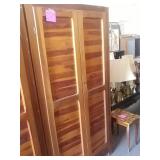 Cedar wardrobe closet with skeleton key