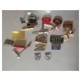 Bottle openers, cheese cutter. Amry soldiers coin