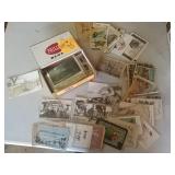 Graco family post cards with old christmas cards