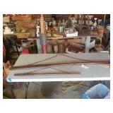 Two decorative ores 1- 71" long. 2- 33" long