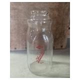 Silver Hill half pint milk bottle
