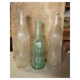 (3) bottle. (2) whistle bottling works bottles