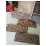 4 Old Delaware license plate