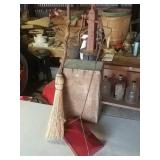 Straw broom and Peninsula oil dust pan