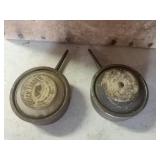 2 small oil cans