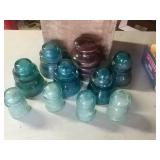 Glass conductors. 10 pieces