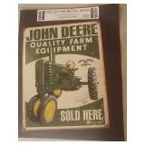 John Deere metal sign