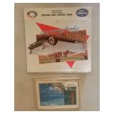 First National Bank thermometer & calander and