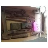 Wrenches and old horse bit