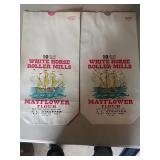 (2) White Horse Roller Mills bags