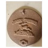 John Deere cast iron sign