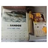 Sandoz calendar and Robbins Hardware calendar