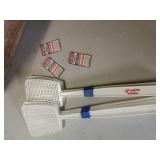 6 Atlantic oil fly swatters and 3 oil service