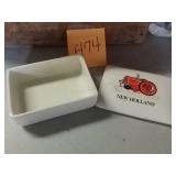 New Holland porcelain tray and coffee cup