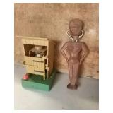 Outhouse squirt Toy and bottle opener