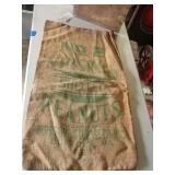 Virginia shelled peanuts burlap bag
