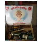 Florida queen cigar box with contents