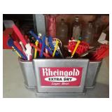 Rheingold stir stick holder and stir sticks