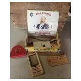 Cigar box with contents