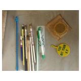 Misc. pencils and buttons