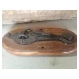 Latch display and grinder