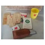 Pure wheat meddling tags. Knife sharpener. Master