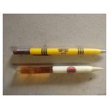 Gulf oil (has oil inside) pen and Pepsi