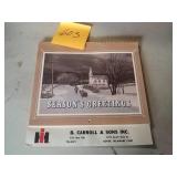 B. Carroll & sons calendar