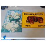 McCormick Deering Sign 14x18 & Mandeville Co