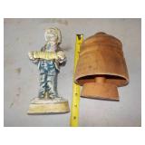 Butter Press w/ceramic man