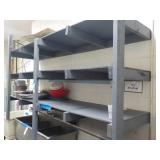 4 pieces wooded shelf only