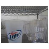Miller Light Pitcher 6 pieces
