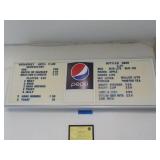 Pepsi Display Sign   w/ box of letters  works