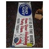Bud light holiday bowling sign 10