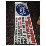 Bud light family night special sign 10