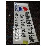 Pepsi flea market and yard sale laminated sign