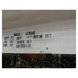 3 wire panals with letters