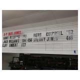 3 wire panals with letters. 44" x 66" each panel