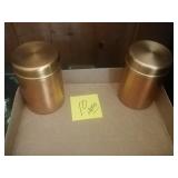 2 piece copper canisters