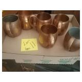 6 piece copper cups