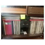 Cassette tapes, records. Classical and jazz