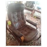 Leather lounger
