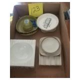 Plates and ash trays