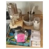 Food processor kettle serving platter grinder