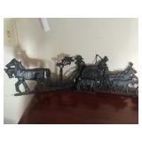 Amish old time metal hangings. 6 pieces